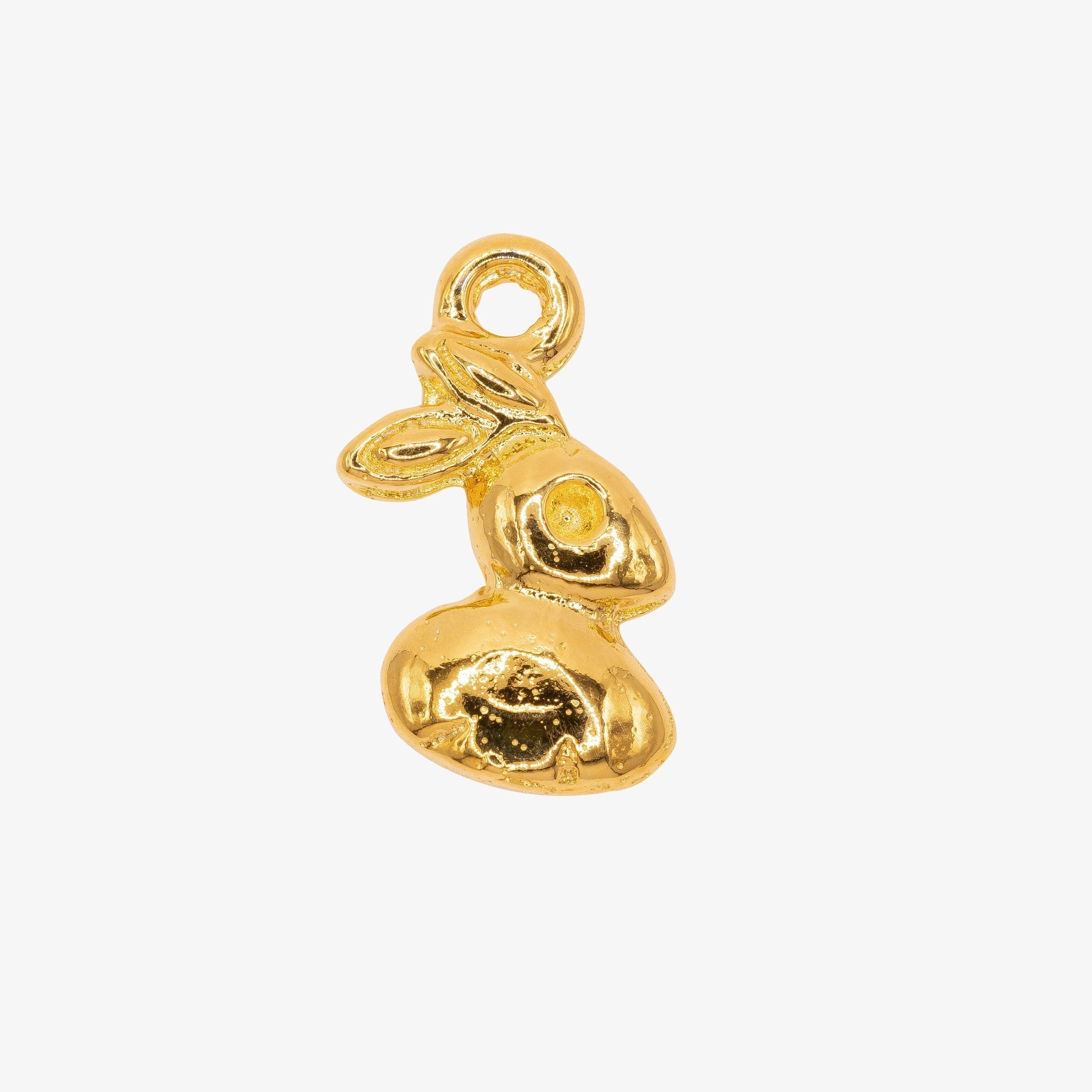 Rabbit Charm 14K Gold - GoldandWillow