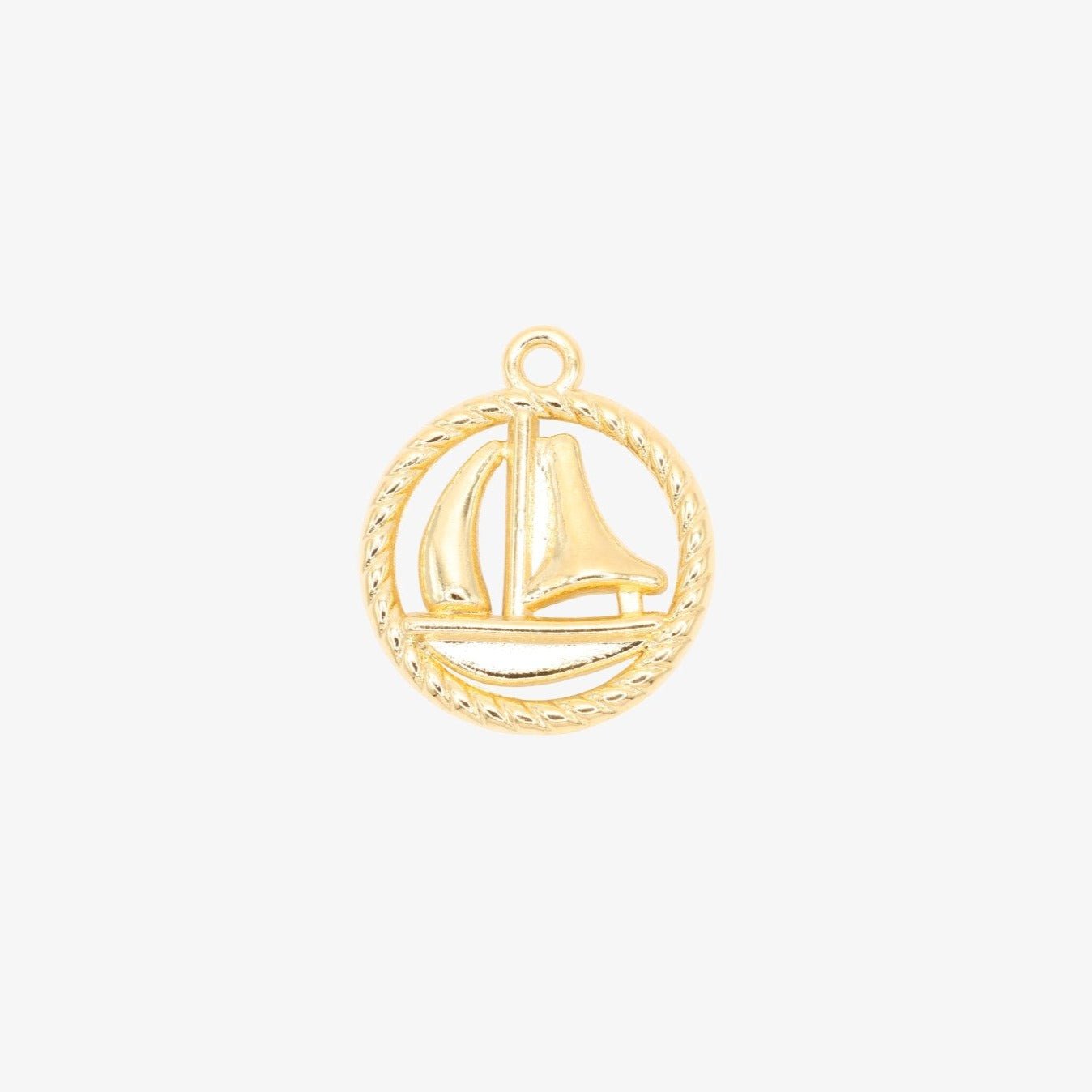Sailboat Charm 14K Gold - GoldandWillow