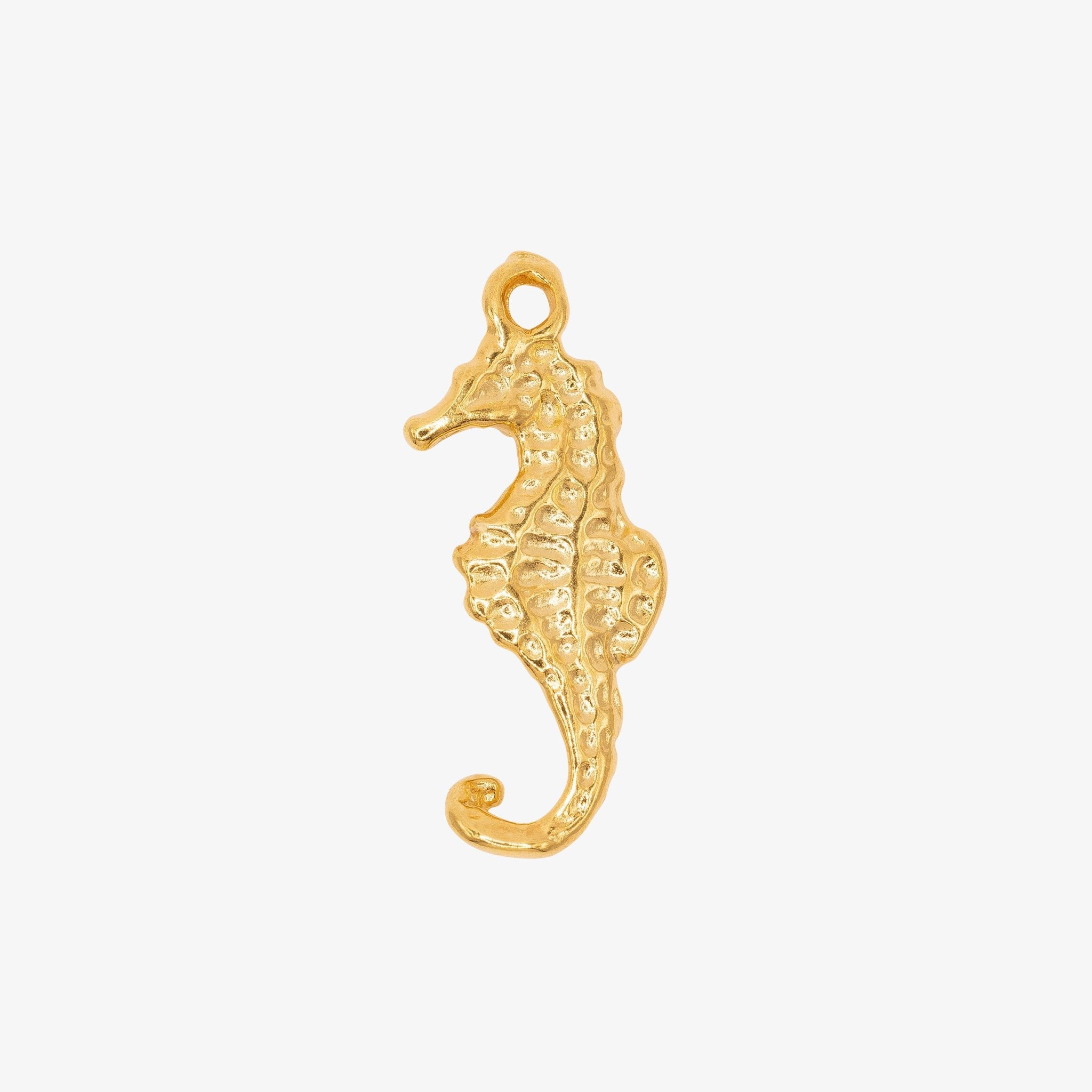 Seahorse Charm 14K Gold - GoldandWillow