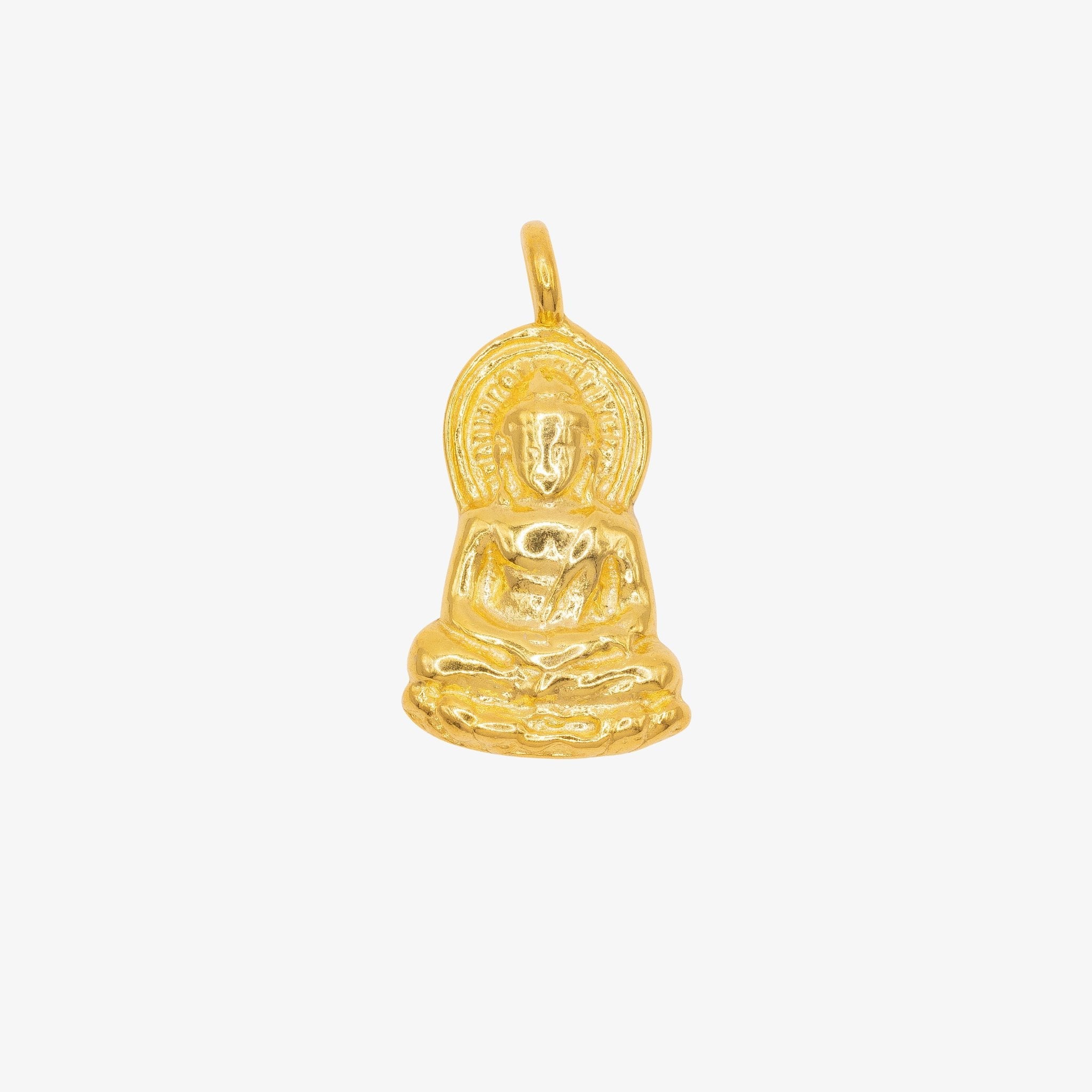 Sitting Buddha Charm 14K Gold - GoldandWillow