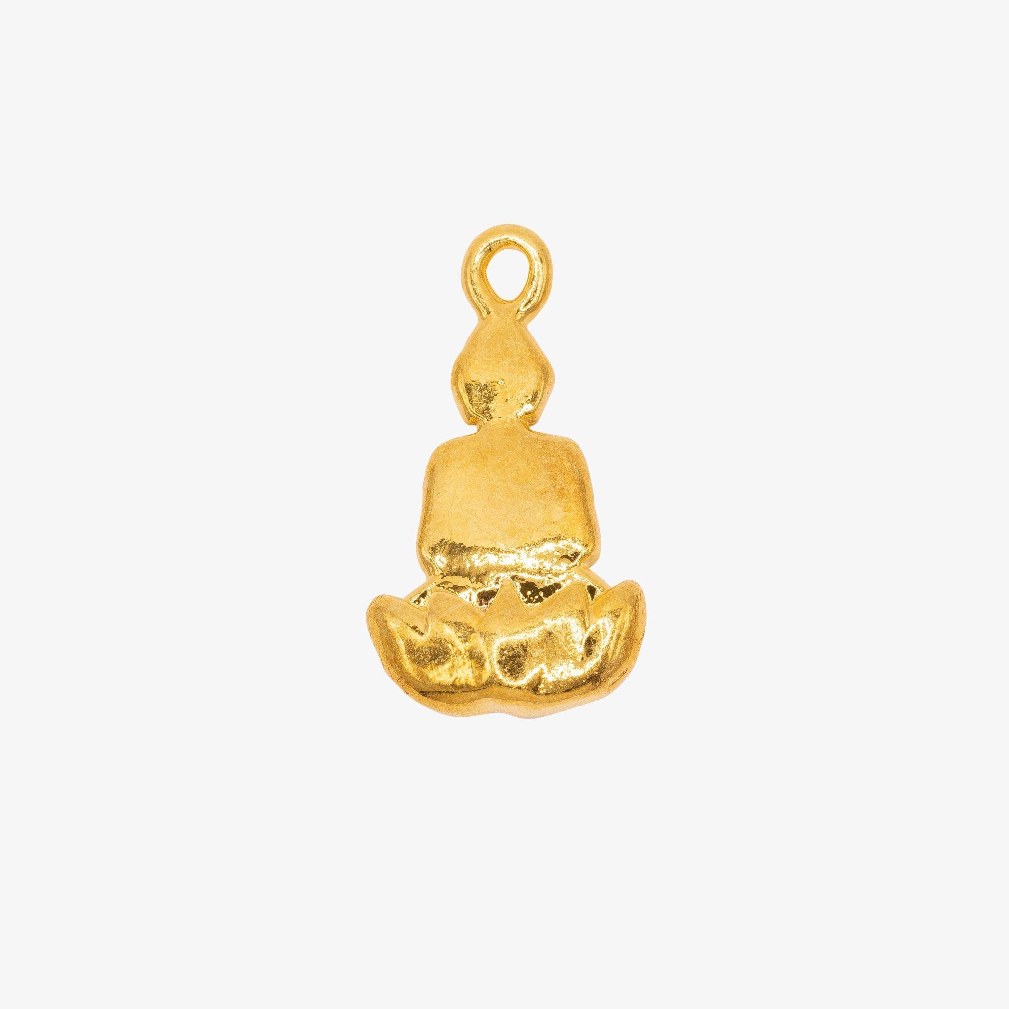 Sitting Buddha Charm 14K Gold - GoldandWillow