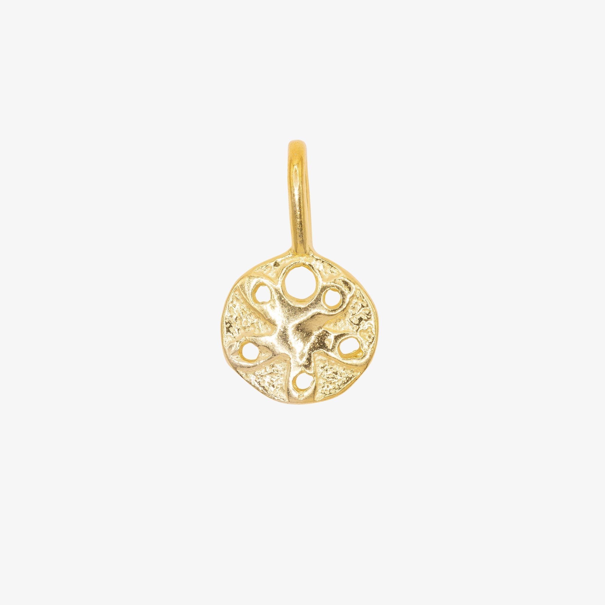 Small Sand Dollar Charm - GoldandWillow