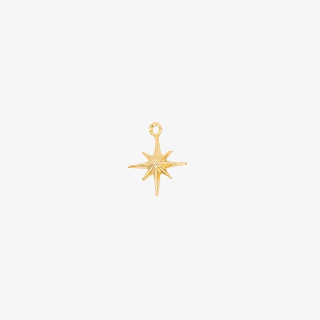 Small Twinkle Star Charm 14K Gold - GoldandWillow