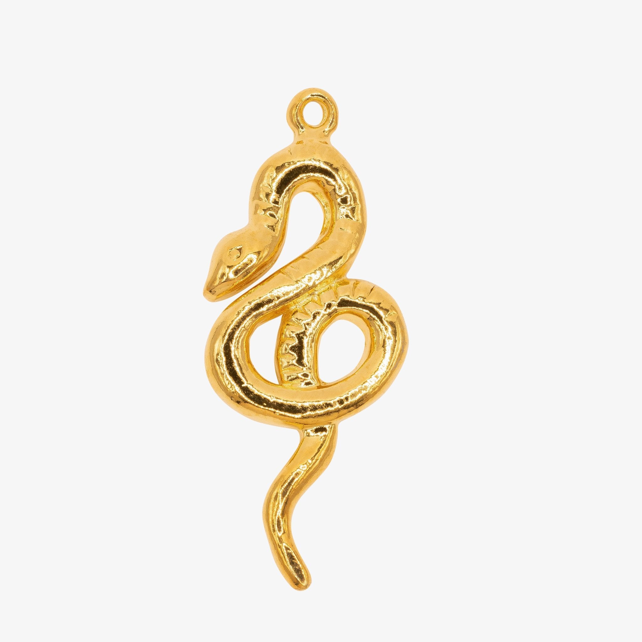 Snake Charm 14K Gold - GoldandWillow