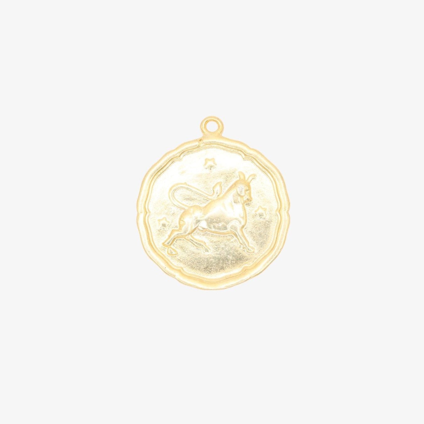 Taurus Zodiac Pendant 14K Gold - GoldandWillow
