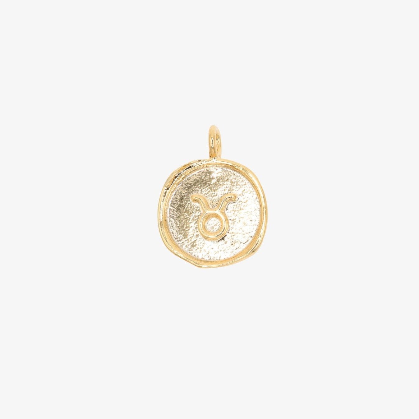 Taurus Zodiac Sign Charm 14K Gold - GoldandWillow