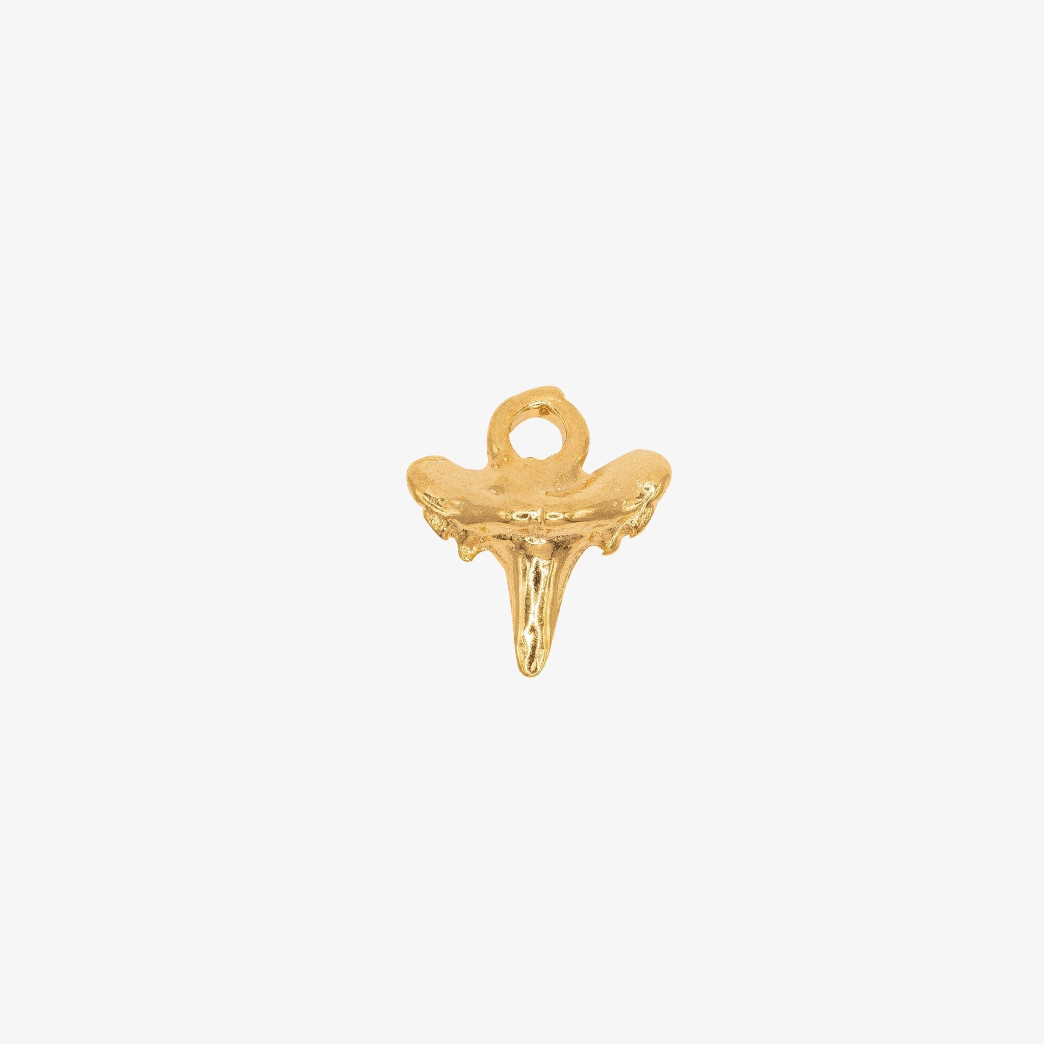 Tiny Shark Tooth Charm 14K Gold - GoldandWillow